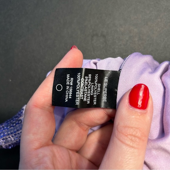 LE SUPERBE tiny dancer skirt in purple Size 4 - Picture 6 of 6